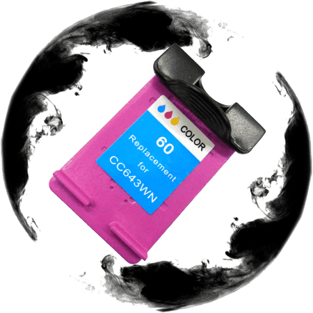 INK CARTRIDGE HP CC643WN(HP60) Color remanufactured