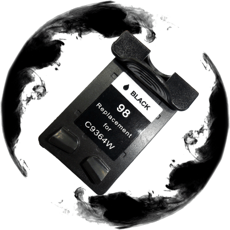 INK CARTRIDGE HP C9364W(HP98) Black remanufactured